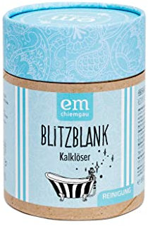 Fischer's EM-Chiemgau® Blitzblank Kalklöser – Natürlicher Entkalker für Küche & Bad – Granulat mit Fruchtsäuren – Entfernt Kalkablagerungen umweltfreundlich – ECOCERT zertifiziert – 550g