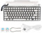 Bewinner 2022 Nuova Tastiera da Gioco Meccanica Stile Macchina da Scrivere, 83 Tasti Retro Punk Rotondo Keycap Bluetooth/Tastiera Cablata con Interruttore Blu, per PC Desktop/Laptop(Bianco)