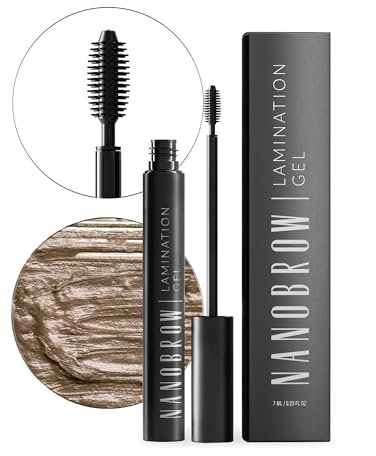 Gel Per Sopracciglia Nanobrow Lamination Gel - gel per lo styling delle sopracciglia, acconcia e riempie le sopracciglia (Beige)