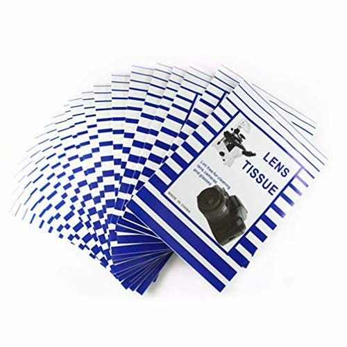 Baluue Microscope Cleaning Paper 100 Pcs Camera Lens Wipes Dry Tissue for Glasses LCD Screens