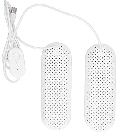 Hapivida Sèche-Chaussures Portables Sèche Chaussures Électriques Rechargeables USB avec Minuterie pour Bottes, Chaussettes, Gants, Chaussures, Chaussures De Ski, Baskets, Pantoufles(Blanc)