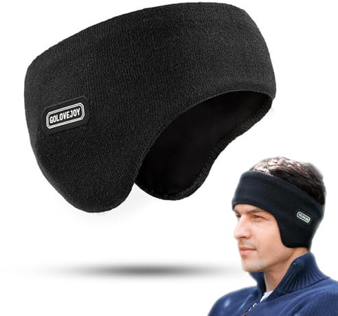 Bandeau Cache-Oreilles, Bandeaux de Sports d'hiver Chauffe-Oreilles, Chauffe Oreilles pour Hommes et Femmes, Couverture complète Cache-Oreilles, pour Course Cyclisme Ski d’Hiver d’Hommes Femmes