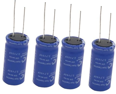 Gatuida 2 Pcs Super Condenser 2.7v 60f for Car Improve Throttle Response Ignition Efficiency