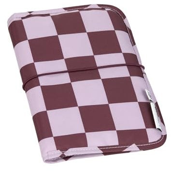 LÄSSIG Baby Windeltasche mit Wickelunterlage und Fach für Feuchttücher für unterwegs/Changing Pouch deep red/lavender