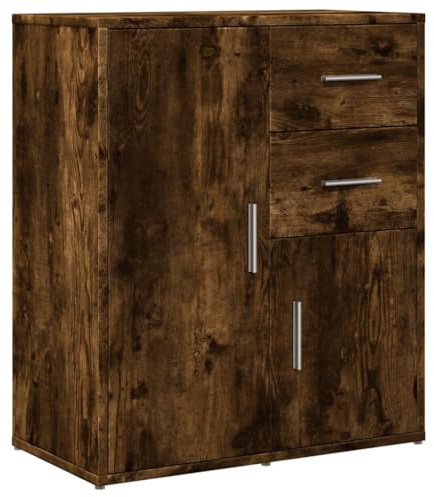 vidaXL Sideboard Räuchereiche 60x31x70 cm Holzwerkstoff