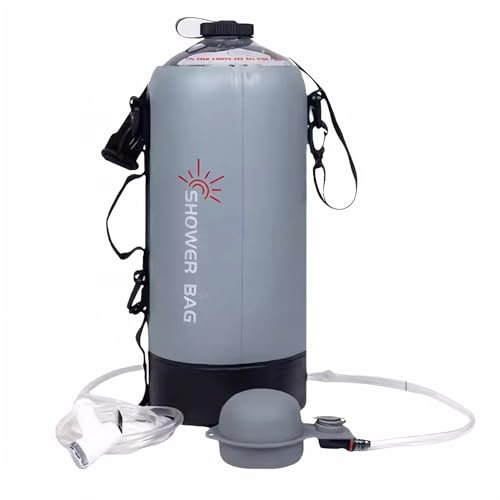 QOKLIYUI Kit de Douche, Douche Portable de Grande capacité pour Camping, Douche à Haute Pression, douches solaires pour Camping, Gris