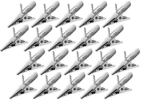 Garneck 50 Stück Weihnachtskugel-Ornament-Clips Clips Für Weihnachtsblumen Weihnachtsbaum-Kranz-Dekorations-Spike-Clips Kleine Metall-Krokodilklemmen Weihnachtszubehör