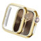 Yolovie Bling Case - Funda compatible con Apple Watch Series 10 de 42 mm, con diamantes de imitación de cristal para mujer, marco protector de policarbonato duro para iWatch, color dorado