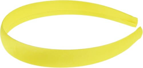 Glamour Girlz Haarreif für Mädchen, Schuluniform, Geburtstag, Party, Hochzeit, Blumenmädchen, besondere Anlässe, einfarbig, Satin, 2 cm, kurzes langes Haarband