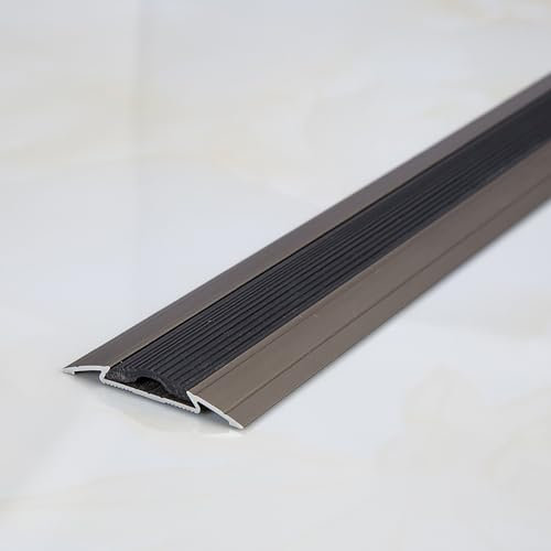 Raouoae rutschfeste Treppenkanten Aus Gummi 3 Stück* 90 cm Aluminium-Treppenprofil Mit Kantenverkleidung Anti-Rutsch-Metallverkleidung Für Treppenstufen Treppenverkleidung(F)