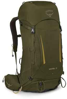Osprey Kestrel Men's Backpacking Pack, 38L Small/Medium, Moss Green