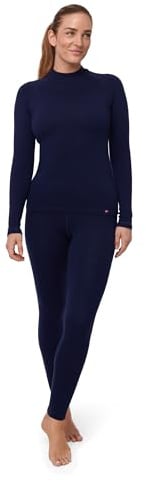 DANISH ENDURANCE Merino Thermounterwäsche Set Damen, Schwer 250 g/m² | Merino Thermounterwäsche Set, Warm, Geruchshemmend & Feuchtigkeitsableitend, für extreme Kälte, Ski, Winter & Outdoor