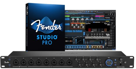 Fender Quantum LT 16 | 16 8-out USB-C audio interface for music production, eight MAX-HD mic preamps, 14 line inputs, low latency drivers, loopback, balanced outputs
