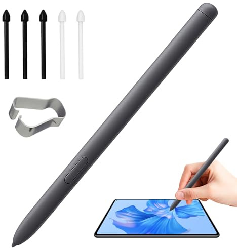 Menibeuty Tab S6 Lite Stylus Pen, mit 5 Stück Spitzen Nibs und Pinzettenwerkzeug Ersatz Standard Ersatzspitzen S Pen, Stylus Pen Spitzen für Tab S6 Lite S Pen EJ-PP610, NoBluetooth (Gray)