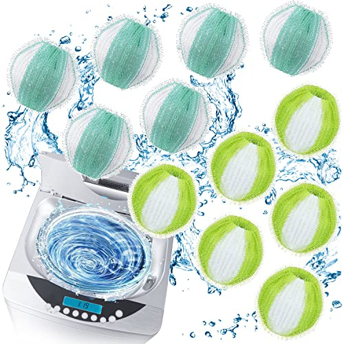 Laundry Balls, Pet Hair Remover for Laundry, Reusable Lint Catcher Washing Machines Animal Fur Clothes Hamper Hair Remover for Laundry Bedding Clothes