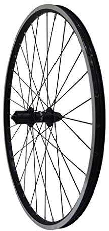 Fahrrad-Radsatz, schwarzes Fahrradrad, 26 Zoll, MTB, doppelwandige Alufelge, Reifen 1,75–2, V-Bremse, 7–11-Gang, versiegelte Nabe, Schnellspanner, 32H(Rear)