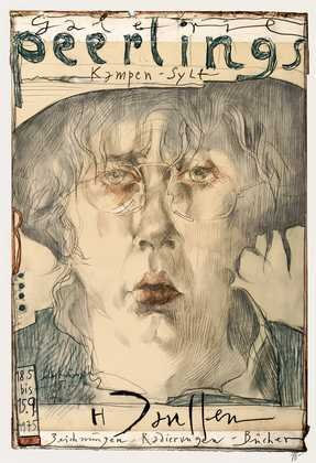 Horst Janssen Peerlings - Kampen Poster Plakat Kunstdruck