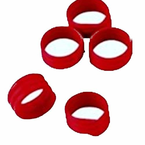 Hühnerfußringe Hühnerringe Spiralringe 16 mm 100er Pack Farbe rot