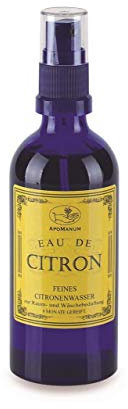 Raumduft Wäscheduft Eau de CITRON Zitrone Feines Zitronen Wasser Apomanum 6 Monate gelagert Raumspray Wäschespray Mit italienischem Zitronenöl. Frei von synthetischen Duft-, Farb- oder sonstigen Zusatzstoffen