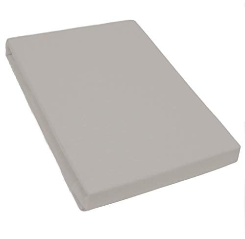 Formesse –Bella Donna Jersey Alto. Edles Jersey-Spannbettlaken für Boxspringbett 200x220-200x240cm - bis 45cm Höhe - 97% Baumwollzwirn, 3% Elastan, Aloe Vera&Arganöl/aus Deutschland - Perlgrau