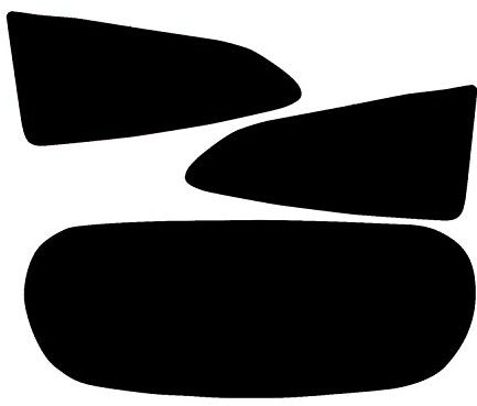 Pre Cut Rear Car Window Films fits for Ford Fiesta 3 Door 2008 to 2016 05% Very Dark Limo Tint