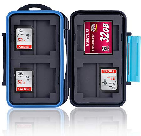 Ares Foto® boîtier de protection / Cas pour les cartes de mémoire / stockage pour 8x SD Cards + 4x Compact Flash (CF)