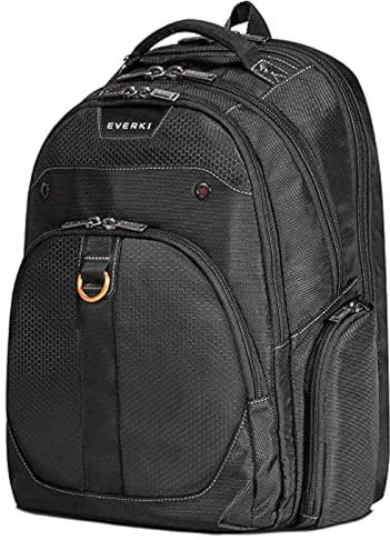 EVERKI Atlas Business Laptop Rucksack - Damen/Herren Rucksack für die Arbeit mit 11 - 15.6“ verstellbarem Fach, 29.5L Kapazität - reisefreundlicher Office Rucksack Laptop Tasche (EKP121S15), Schwarz
