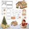 Ausstechformen Weihnachten Lebkuchenhaus Ausstecher Set, FantasyDay 10 Stück Edelstahl Plätzchen Ausstecher Keksausstecher Xmas Cookie Cutters für Motivtorten Geburtstag Torten Fondant Kekse Sandwich