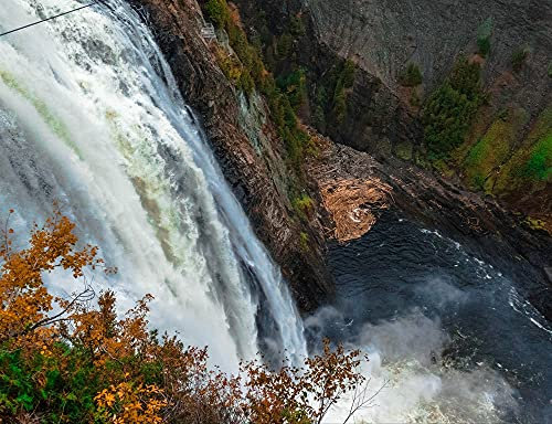 hansepuzzle 45293 - Wasserfall Puzzle 1000 Teile - Natur-Puzzle mit hochwertiger Aufbewahrung: Kartonbox und wiederverschließbarem Beutel - Format 60 × 46 cm