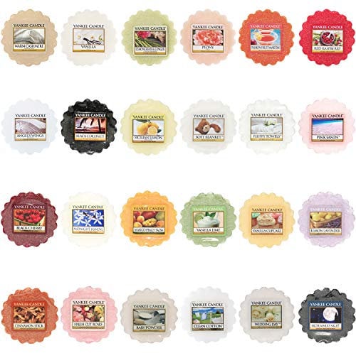 Yankee Candle Wax Melts Value Bundle, Mixed Popular Fragrances, Set of 24