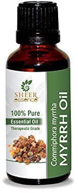 Myrrh Oil -(Commiphora Myrrha)- Essential Oil 100% Pure Natural Undiluted Uncut Therapeutic Grade Oil 0.16 Fl.OZ