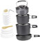 Tubayia Camping Crockery Set Cookware Pots Pans Kit for Outdoor Hiking Picnic Travel