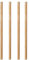 Papstar 88134 Lot de 1000 Baguettes mélangeurs en Bambou Pure 11 cm x 3 mm