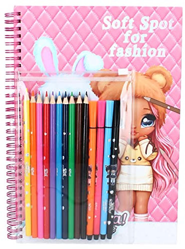 Na!Na!Na! Surprise Create Stationery | Schreibwaren-Set | Mit einem Bild Ihres Lieblingshelden! | Schönes komplettes Set mit Koffer | Navy Rosa -Einheitsgröße