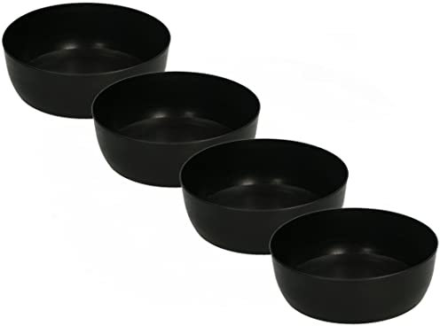 KOTARBAU® 4er Set Gummianrührbecher 0,5 L nrührschale für Gips Spachtelmassen Baumassen Robustes Flexibles Weich PVC