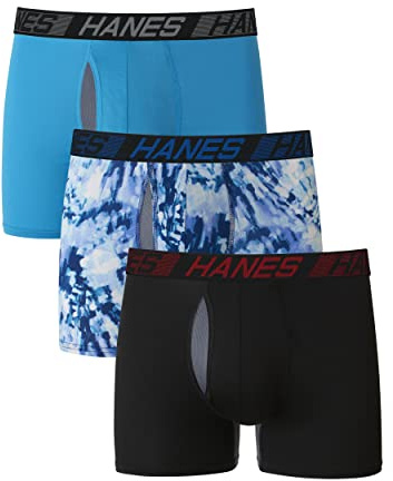 Hanes X-Temp Total Support Pouch Boxer Brief Underwear, Anti-Chafing, Moisture-Wicking Underwear, Multi-Pack Ropa Interior de Hombres Hombre (Pack de 3)