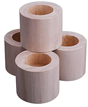 XPGEREP Lot De 4 Rehausseurs de Meubles Rehausseur Pieds de Lit Furniture Riser Rehausseur de Table Chaise ou Rehausseur de Canapé/H 7cm / Inner diameter 5cm