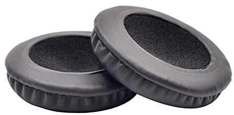 Leder-Kopfhörer-Ohrenschützer, kompatibel mit Sony MDR V2 V3 V4 V5 Kopfhörer, Schaumstoffkissen, weiche Abdeckung, Ohrpolster, Paar In-Ear-Kopfhörer, USB-C-Aux-Kabel (Black, One Size)