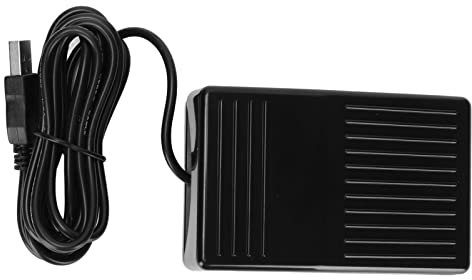 Vikye USB Foot Pedal Switch, Multifunctional Single Foot Switch Pedal with 2 Meters Cable for Computer