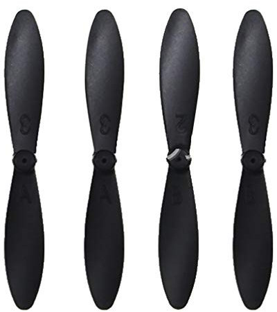 4 Stück für D2 / Propeller Drohne Mini LF606 / G1 / Quadcopter RC Hubschrauber Flying Pro, Schwarz , One size
