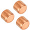 PATIKIL 15.07mm(0.59) ID Kupfer Leitung Ende Kappe 3Pack Kupfer Fitting Kappe Schweiß Stecker Lötmittel Anschluss für Klempnerei HVAC Klimagerät