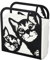 SUPERDANT servilletero vertical Cats Servilletero para Mesas Servilletero de Hierro Dispensador de Servilletas Independiente Soporte de Pañuelos de Mesa Servilleteros Rústicos para Mesa de Cocina