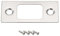 sourcing map Door Strike Plate, 57mm x 25.5mm 201 Stainless Steel Latch Deadbolt Strike Plate for Door Frame Door Jamb, Silver