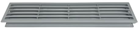 H&C VENT Grey Door Ventilation Grille │ Plastic Vent Cover │ Extractor Air Vents Covers for Inside use │ Grilles For Internal Wooden, PVC, Plastic, Metal, MDF and Flush Doors │ Wall and Furniture