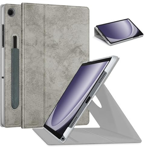 HEISHAYU Custodia per Samsung Galaxy Tab A9+ / A9 Plus 11 Pollici 5G 2023 SM-X210/X215/X216/X218,306 degree rotating Cover with auto Sveglia/Sonno functio,Gray