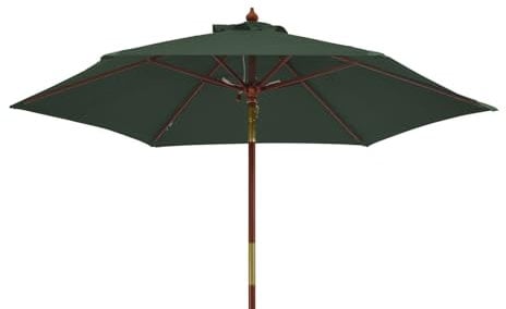 Kai Wiechmann Sonnenschirm 240 cm grün kippbar Windauslass UV-Schutz 50