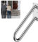 XCRFKGW Handlauf Treppe 1-5 Stufen U-Förmiges Treppengeländer aus Edelstahl sicherheit rutschfester Wandmontierte Badezimmer Griffe für AußEn, Veranden, Garagen Treppenhaus Handläufe (70CM/27.5IN)