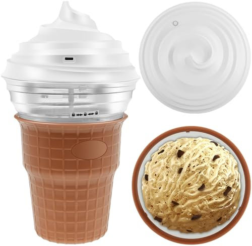 Kids Ice Cream Maker Homemade Ice Cream Machine Ice Cream Maker Machine with 30 Recipes Personal Ice Cream Maker Mini Digital Frozen Dessert Maker for Ice Cream Gelato Sorbet Frozen Yogurt #(white)