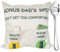 ZUYUROU Bonus Dad Gifts,2-Pocket Bonus Dad’s Spot Throw Pillow Covers 18x18 Inch + Engraved Spoon, Father’s Day Birthday Christmas Thanksgiving Day Gifts for Bonus Dad