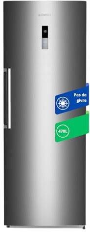 GEDTECH Réfrigérateur armoire GSP470NFIX 470L - Largeur 70cm - No Frost - Classe E - Inox